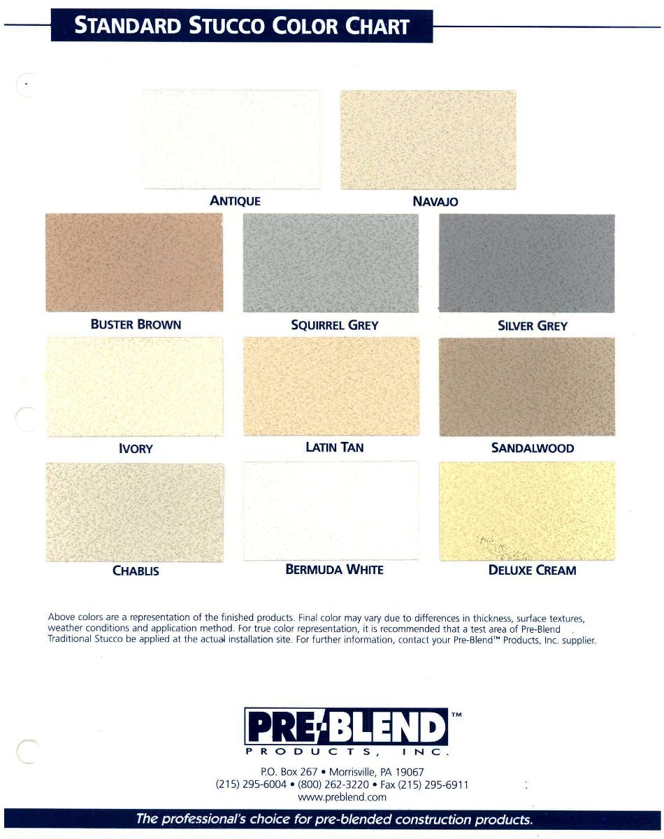 Lehigh Cement Color Chart